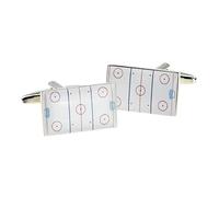 X2BOCR011 - Ice Hockey Rink Cufflinks