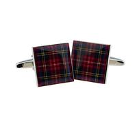 X2BOCS087 - Scottish Royal Stewart Red Tartan Cufflinks