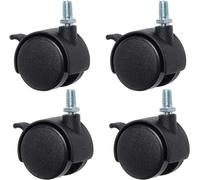 x2DfY7p Caster Wheels Dual Nylon Castors - 360° Bolt-on 4pk(M8*20mm)