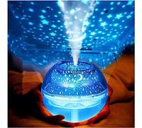 x2DfY7p Household Humidifiers 500mL Ultrasonic Mute Humidifier Nano Mist Aroma Diffuser LED Star Sky Projection Night Lamp Humidifiers for Bedroom
