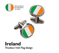 X2PSC018 - Irish Tricolour Flag Cufflinks