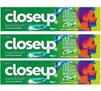 x3 90g Closeup Menthol Paradise Toothpaste, Family Pack Toothpaste Cleans Protects and whitens Teeth