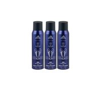 adidas UEFA Champions League Goal Deodorant Spray 3 x 150 ml (Pack of 3)