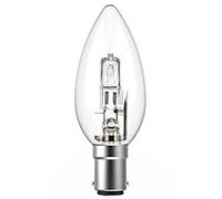 x3 Candle B15d C35 ECO Halogen Dimmable Energy Saver Light Bulbs B15 SBC Small Bayonet Cap 240V 42W = 55W (+1 Free Bulbs)