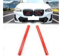 X3 G01 Grille Insert Stripes Trim,for BMW X3 G01 F25 X4 G02 F26 X5 G05 F15 E70 X6 G06 F16 E71 X7 G07,V-Brace Wrap Covers Blue Grill Stripes Front Grill Insert Trims Stripes (Red)