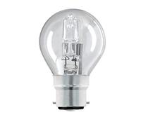 x3 Golf Ball/Mini Gobe B22 G45 / P45 ECO Halogen Dimmable Energy Saver Light Bulbs B22d BC Bayonet Cap 240V 18W = 25W (+1 Free Bulbs)