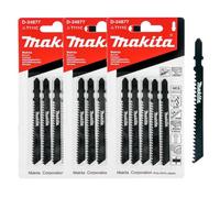 X3 Makita D-34877 5Pc Jig Saw Blades - Fast & Straight Cuts For Soft Wood & Pvc