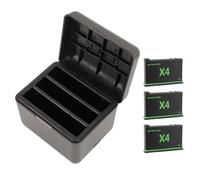 X4 Battery Charger, Battery for X4 Accessories, with 3x2500mAh Replacement Batteries, 3 Way Charging Hub for X4, with Card Slots
