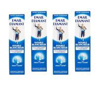 x4 Email Diamant Double Blancheur Whitening Daily Toothpaste Original Cosmetic - 75ml Large Size - 4 Tubes