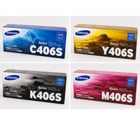 x4 Genuine Original Samsung CLT-406S Toners - SEE Middle East Version - New