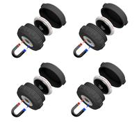 x4 Mars Outpost Ultra Strong Neodymium Magnetic Case Compatible with AirTag for Tag Waterproof AirTag Magnet Holder, Discreet, Easy Screw On Design, Secure Attach (x4 Magnetic Heavy Duty)