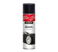 x4 Maston Car-Rep Auto Spray Paint Universal AutoACRYL Black Matt 500ml
