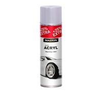 x4 Maston Car-Rep Auto Spray Paint Universal AutoACRYL Wheel Silver Gloss 500ml