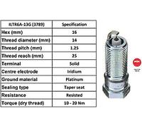 X4 - NGK SPARK PLUG QUALITY OEM 3789 / ILTR6A-13G
