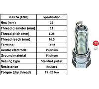 X4 - NGK SPARK PLUG QUALITY OEM 4288 / PLKR7A