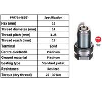 X4 - NGK SPARK PLUG QUALITY OEM 4853 / PFR7B
