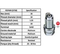 X4 - NGK SPARK PLUG QUALITY OEM 5758 / PZFR6R