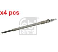 X4 PCS FITS ALFA ROMEO 147 1.9 JTD (937.AXD1A, 93 GLOW PLUG 24483 FEBI BILSTEIN
