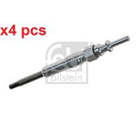 X4 PCS FITS BMW 1 120 D GLOW PLUG 19882 FEBI BILSTEIN