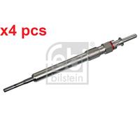 X4 PCS FITS BMW 3 318 D GLOW PLUG 176245 FEBI BILSTEIN
