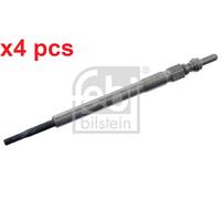 X4 PCS FITS CITROËN BERLINGO / BERLINGO FIRST GLOW PLUG 176198 FEBI BILSTEIN