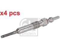 X4 PCS FITS FOR RENAULT GRAND SCÉNIC III 1.9 DCI GLOW PLUG 38476 FEBI BILSTEIN