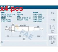 Glow plug 74170 FAE for NISSAN FORD