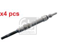 X4 PCS FITS OPEL ASTRA H 1.9 CDTI GLOW PLUG 176234 FEBI BILSTEIN