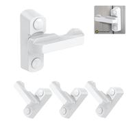 x4 Sash Jammers for uPVC Windows & Doors - Extra Security Window & Door Jammer Locks, Anti-Intruder Locking, White - Home Secure™