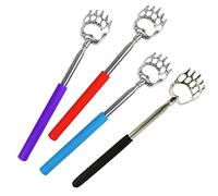 x4 Telescopic Bear Claw Back Scratchers - Extendable Back Scratcher for Adults, Men, Women and Kids (Green,Blue,Red,Black)