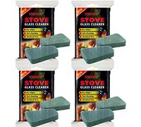 X4 Trollull Cleaner Pads for Stove Glass 2 in A Pack Rakso Stove Glass Cleaner 8 Pads in Total