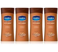 x4 Vaseline Intensive Care Cocoa Radiant with Pure Cocoa Butter Heals Dry Skin to Reveal its Natural Glow 200ml