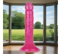 X4a-5.31 Inch Big Cock Tools, Pink Exercise Anil Plug Kit Realistic Classic Hands-Free Suction Cup Tool with Strong Suction Cup for Hand-Free