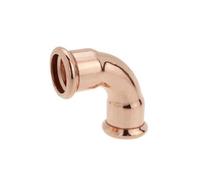 X5 15mm Copper Press Fit 90 Degree Elbow Wras Crimp Fitting