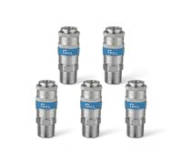 x5 Genuine PCL Air Line Airflow Male Coupling 1/2 BSP Fitting Connector