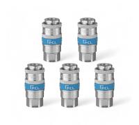 x5 Genuine PCL Air Line XF Euro Range Female Coupling 3/8 BSP Fitting Connector