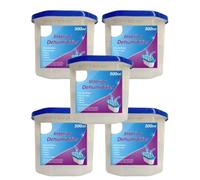 x5 Jumbo 500ml Disposable Dehumidifiers for Home, Office, Caravan, Garage etc - Absorbs Damp, Moisture & Condensation Fast & Effectively (Un-Scented)