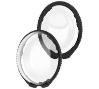 X5 Lens Guard Protector for Insta360 X5 Camera Rotating Optical Tempered Glass/PC Protective Mirror Lens Protector Case Cover Lens Cap for Insta 360 X5 Accessories (PC Black)