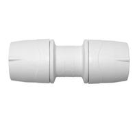 X5 Polypipe Polymax Max015 15mm Straight Pushfit Coupler Connector White