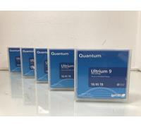 x5 Quantum 18TB 45TB LTO 9 Tape Data Cartridge MR-L9MQN-01 - Inc VAT