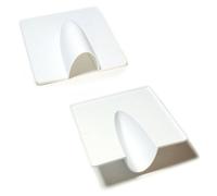 X50 White Brick Buster Plate Cable Blow Out Grommet/roman Nose Aerial Coax Sky