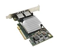 X540-T2 Network Extend Adapter Card PCI-E X8 to Dual 10Gbps RJ45 Built-in Heat Sink Stable Connection for Desktop PCs