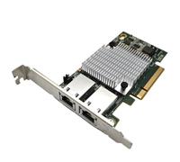 X540-T2 PCI-E X8 to Dual RJ45 Network Extend Adapter Card 10Gbps Data Transfer Heat Dissipation for Desktop PCs Servers