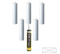 X6 Everbuild Eb25 Ultimate Sealant Adhesive White Sanitary Mould Resistant 300Ml