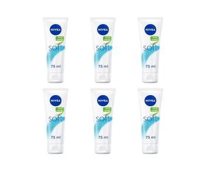 X6 Nivea Moisturizing Cream Refreshingly Soft 75ml Original Pack