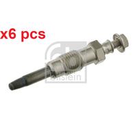 X6 PCS FITS BMW 3 324 D GLOW PLUG 15963 FEBI BILSTEIN