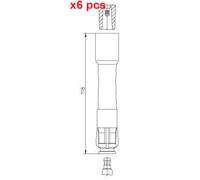 X6 PCS PLUG, SPARK PLUG 13249A18