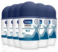 X6 Sanex dermo active control 6 in 1 48H Anti Perspirant Roll On