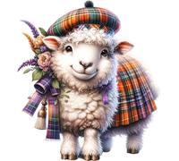 x6 Scottish Sheep Vinyl Decal Stickers, Cover Marks, 70mm Qty:6, Ideal for Phone, Cups & Mugs, Scrapbooking and More, Vibrant Waterproof Decals, Farm Animal Graphics (Sheep, 70mm Qty:6)