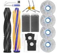 X60 Pro Ultra Complete Replacement Accessories Kit Compatible with (ONLY) Dreame X60 Pro Ultra Complete Robot Vacuum Parts,1 Main Brush 2 HEPA Filter 4 Mop Pad 2 Side Brush 2 Dust Bags